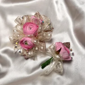 Pink And Champagne Formal Set